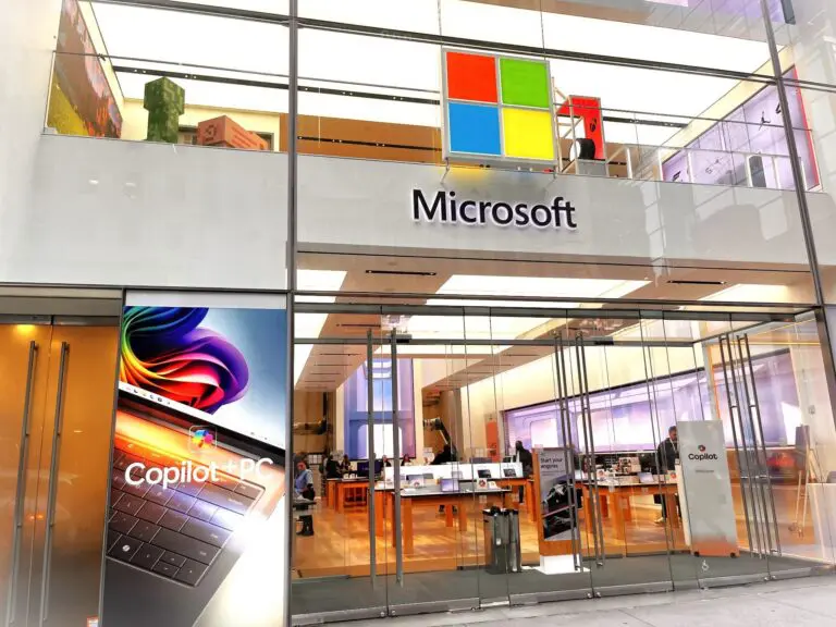 Microsoft Copilot AI companion reveal at the Microsoft Experience store on Fifth Avenue, New York